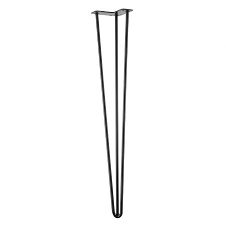  Asztallb Strong D3/10 710 mm fekete (318052)