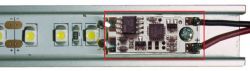   LED kapcsol/fnyer szablyoz profilba 12/24V kk LED kijelz (215772)