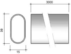   Ruhard ovlis 30/15/3000mm krm (15512)